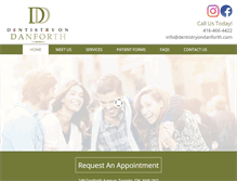Tablet Screenshot of dentistryondanforth.com